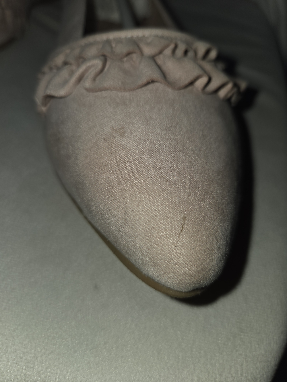Restricted Junia Flats With Ruffles In Color Blush Size 9 - Picture 6 of 9